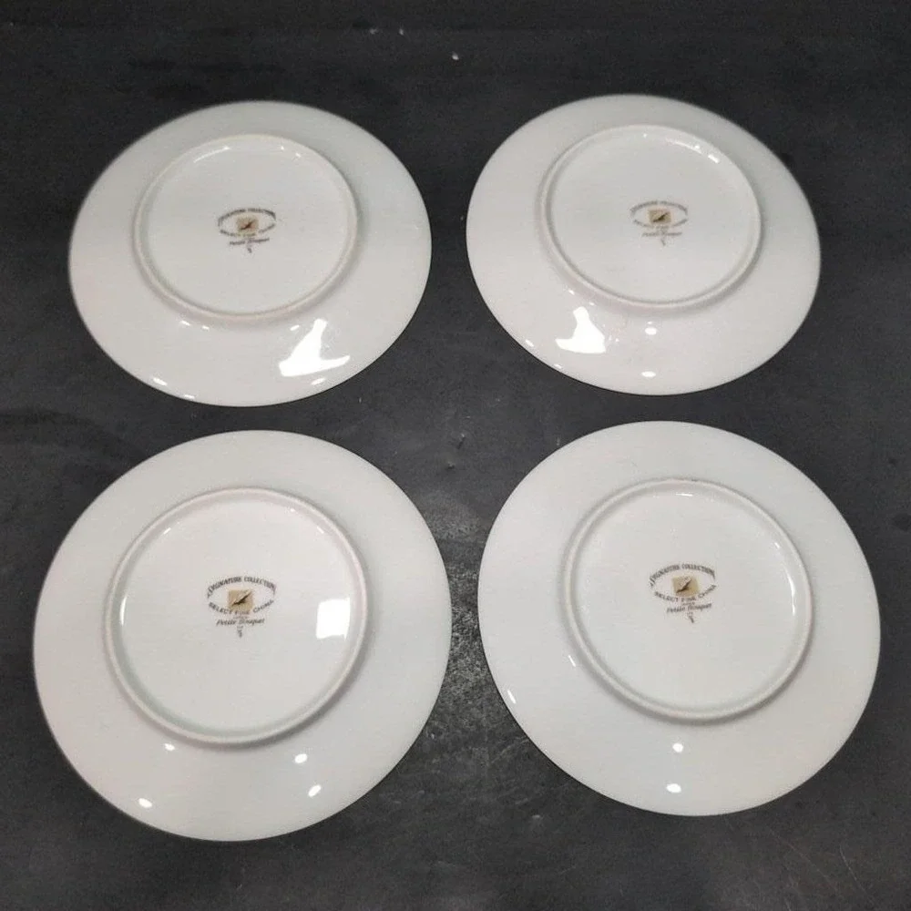 Signature Collection Petite Bouquet‎ Bread Plates, Set Of 4, Floral Tableware